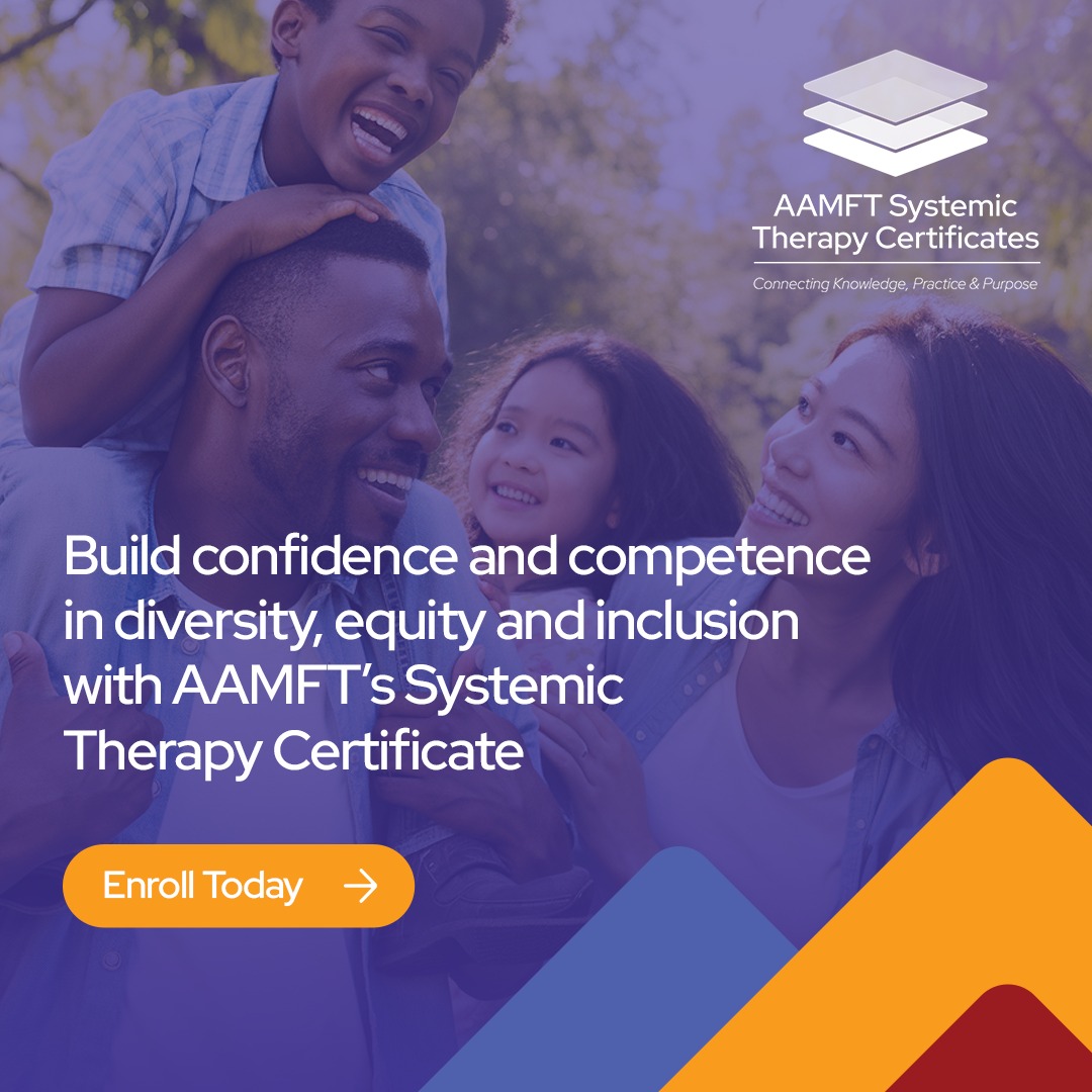 We... - American Association for Marriage and Family Therapy | Facebook