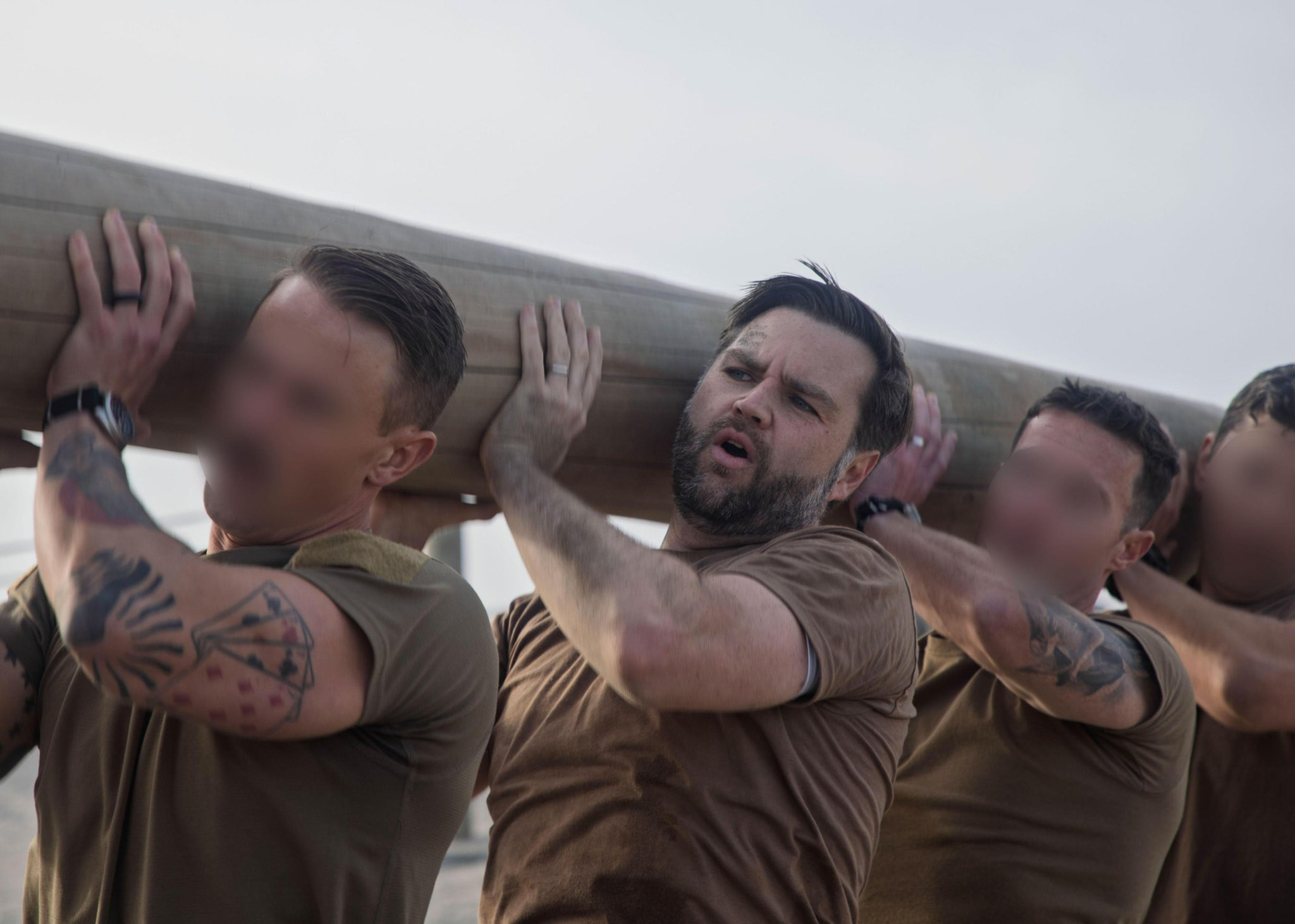 Vice President Vance joined Navy SEALs in a beach workout that he