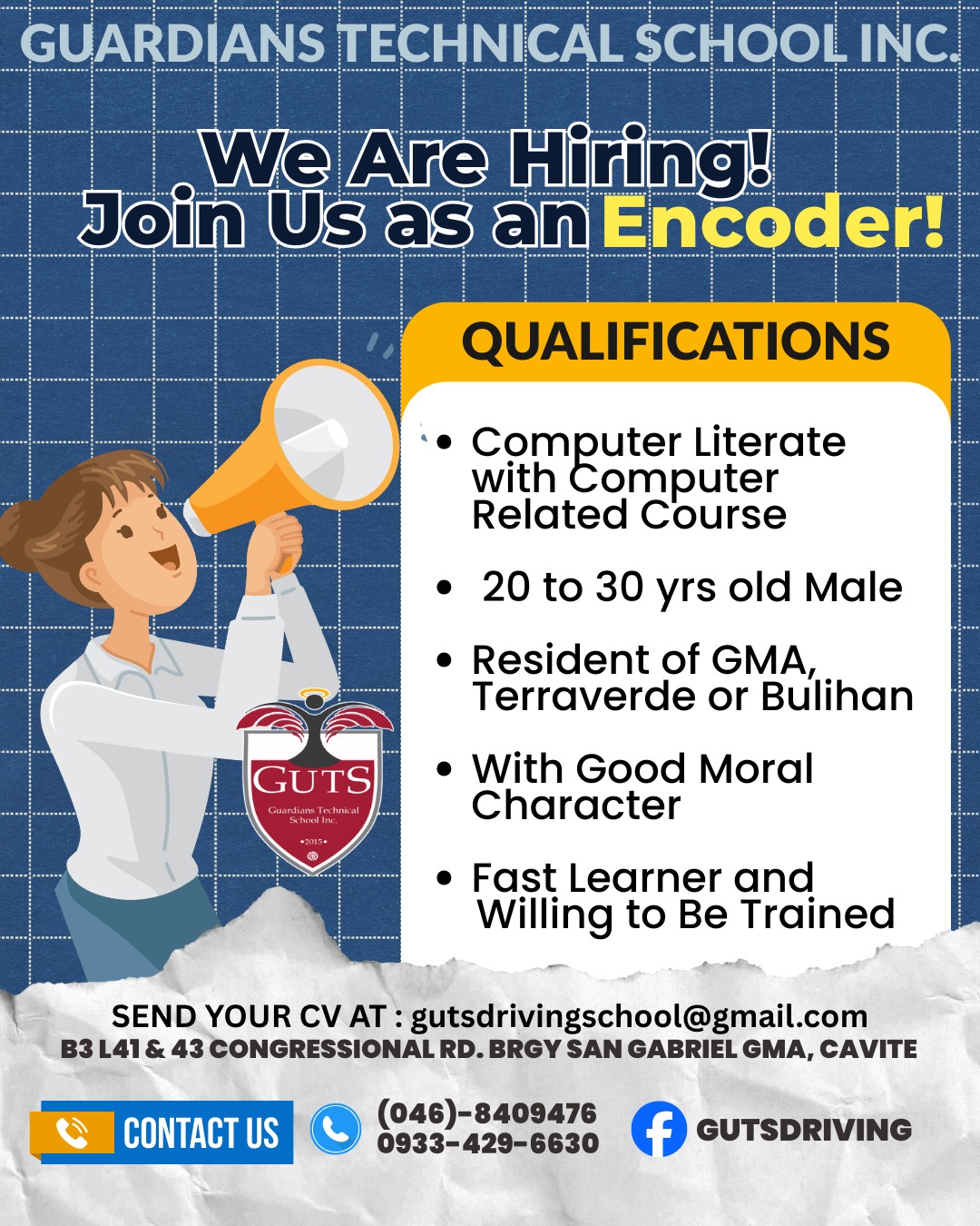 🚨 WE ARE HIRING! 🚨... - Guardians Technical School Driving | Facebook