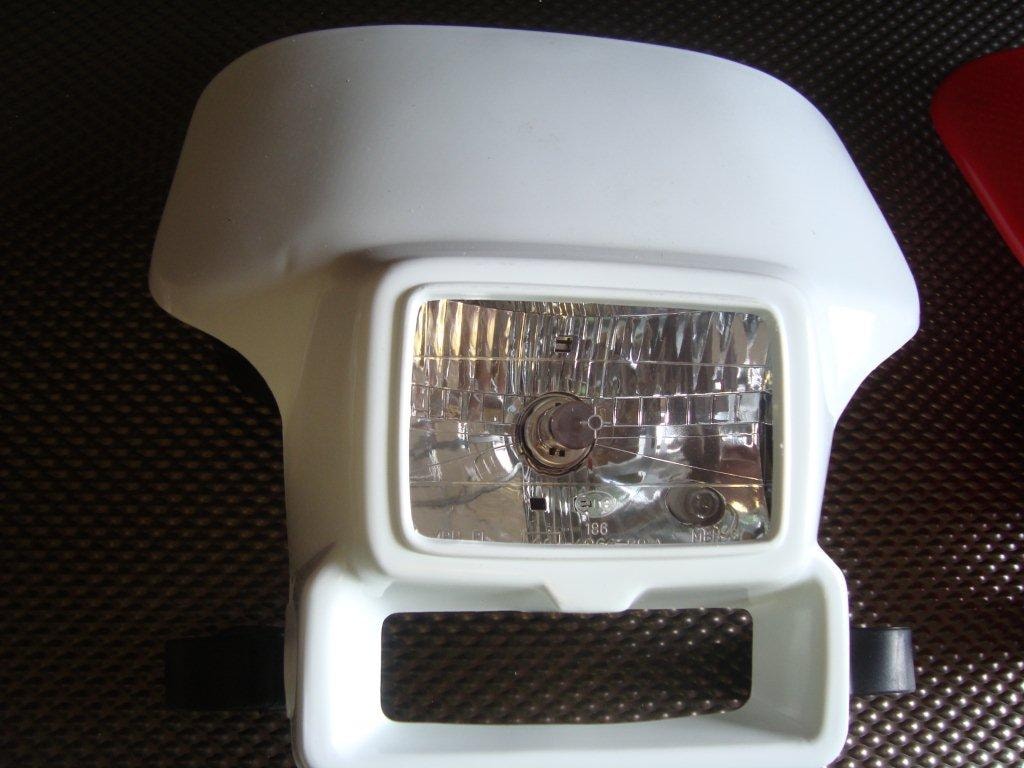 Honda Headlight Cover Shroud & Number Plate Set For 96-04 XR250 R / XR400 R – Used, Good Condition