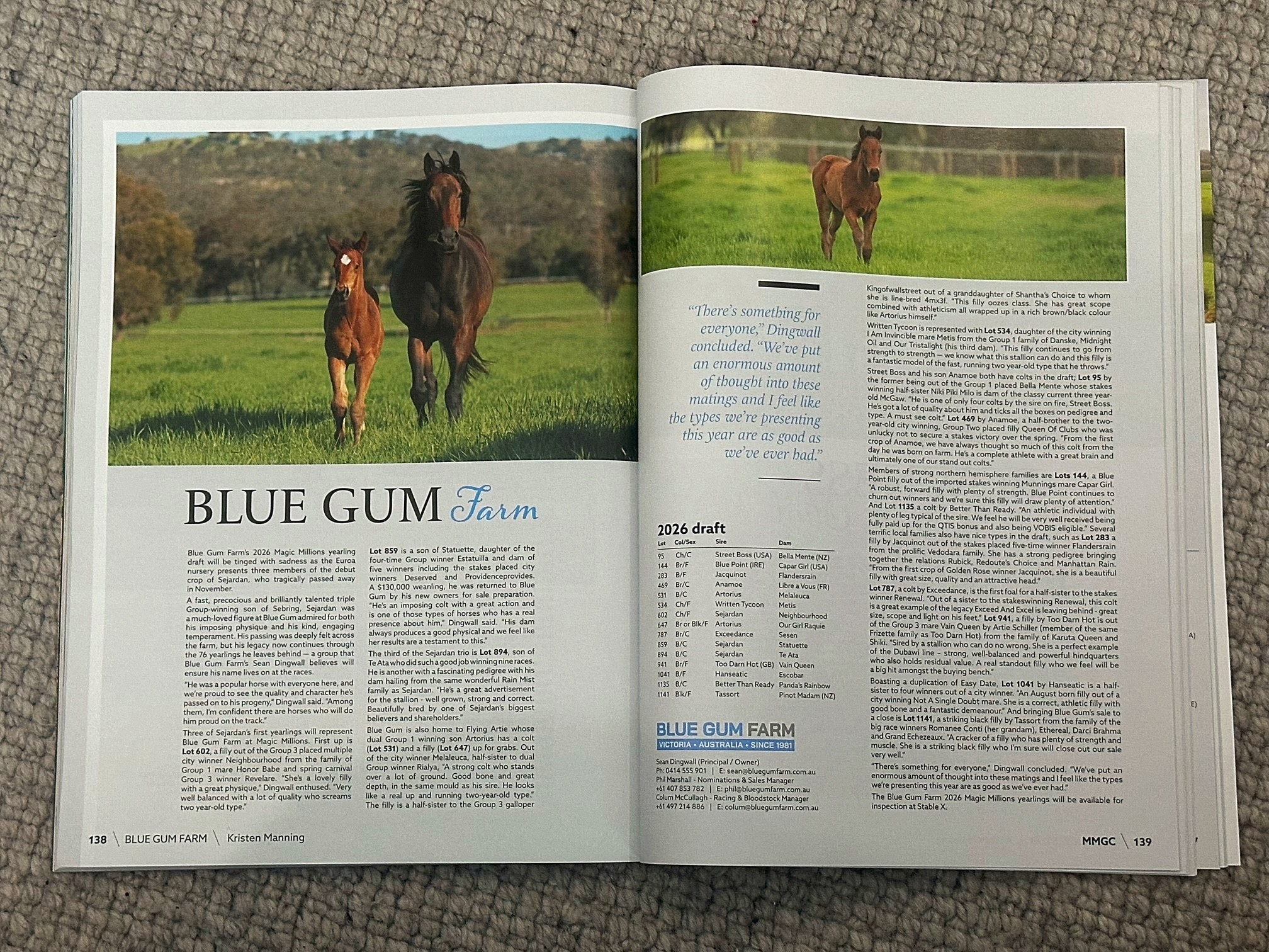 Blue - “X” MARKS THE SPOT Blue Gum Farm - Gold Coast Magic Millions ...