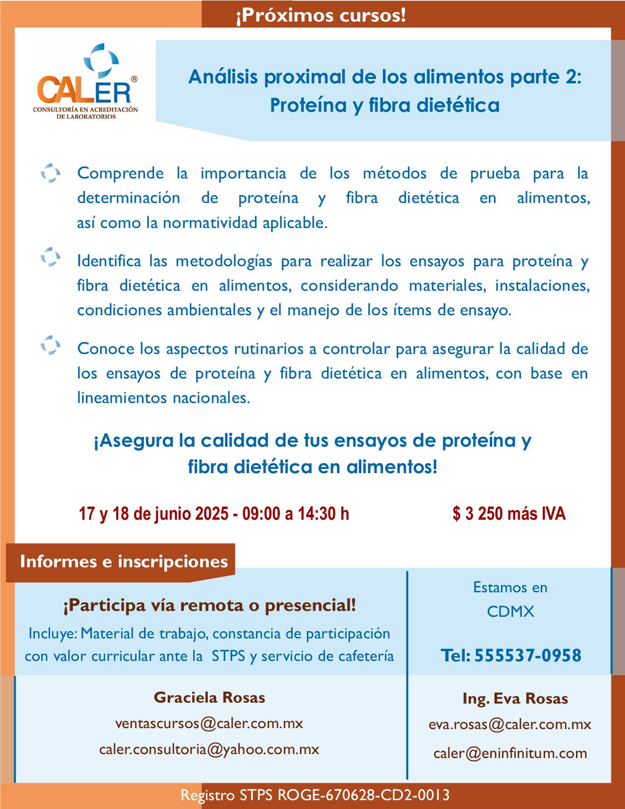 Caler - ¿Ya dominas los métodos ensayos de proteína y fibra dietética ...
