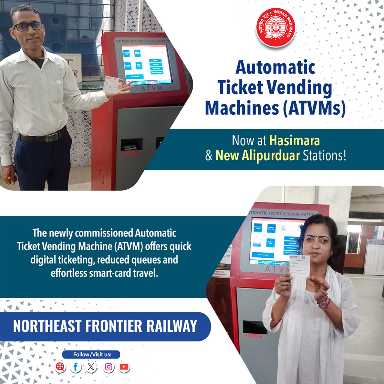 Northeast - The newly installed Automatic Ticket Vending Machines ...