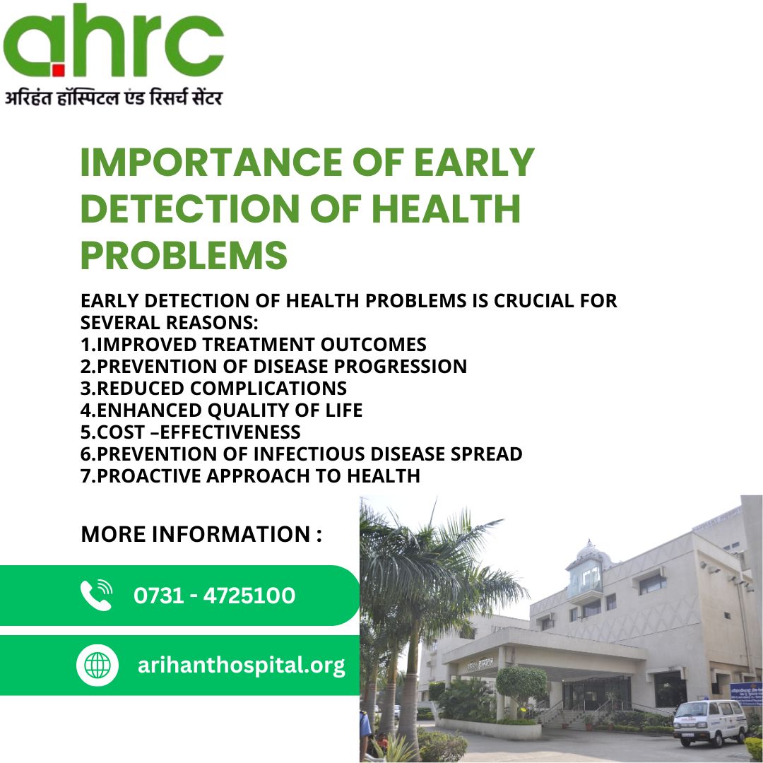 Arihant - Early disease detection involves proactive screening methods ...