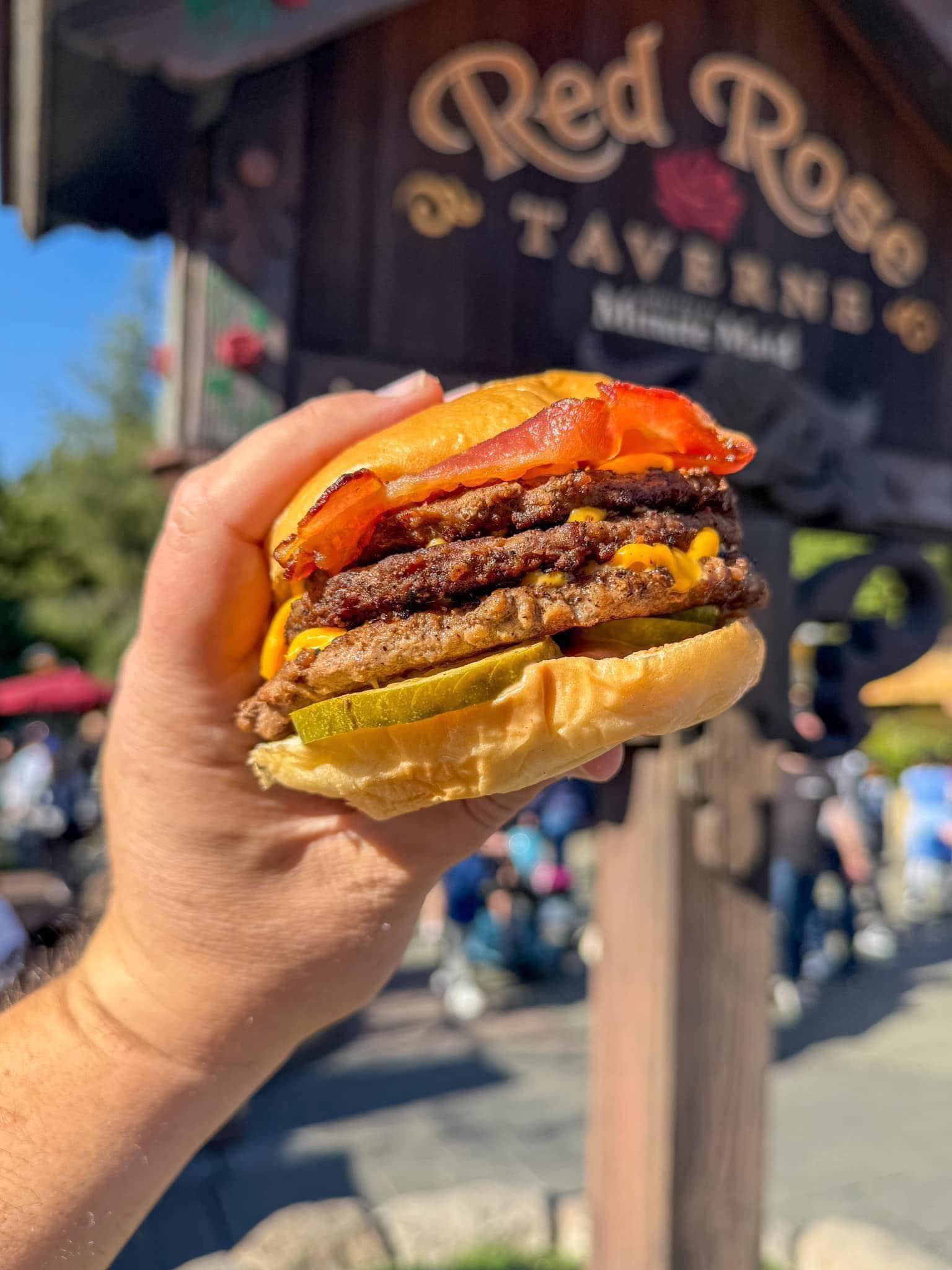 The Triple Cheeseburger from Red Rose... - Food At Disneyland | Facebook
