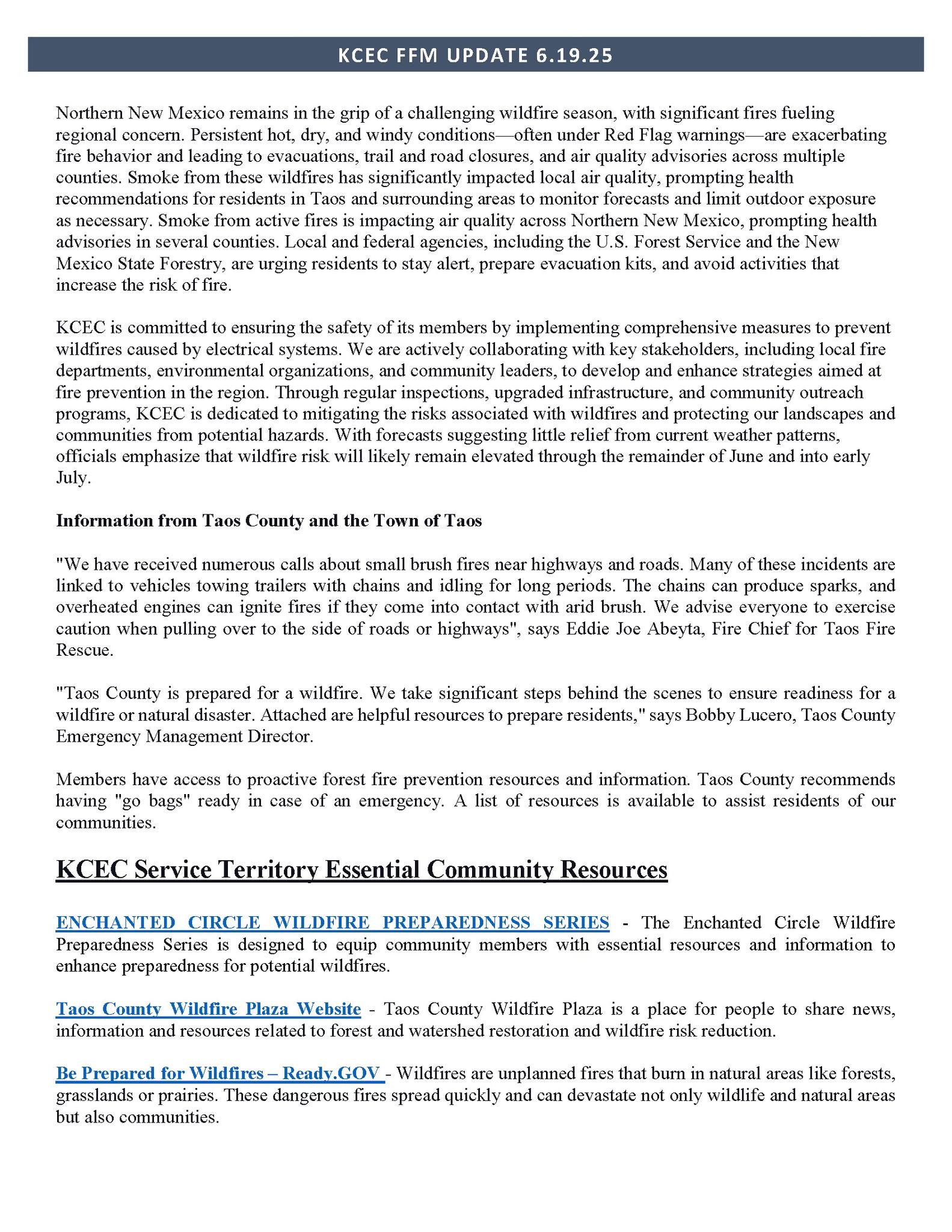 Kit Carson Electric Cooperative | Taos NM