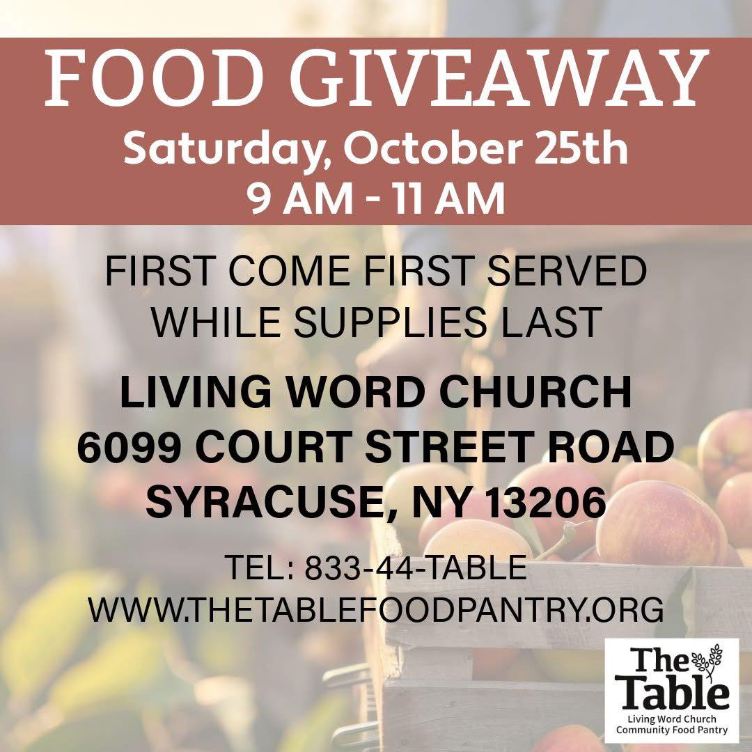SCSD - Drive-thru Food Giveaway 🥒🍞 Saturday, October 25th | 9:00–11 ...