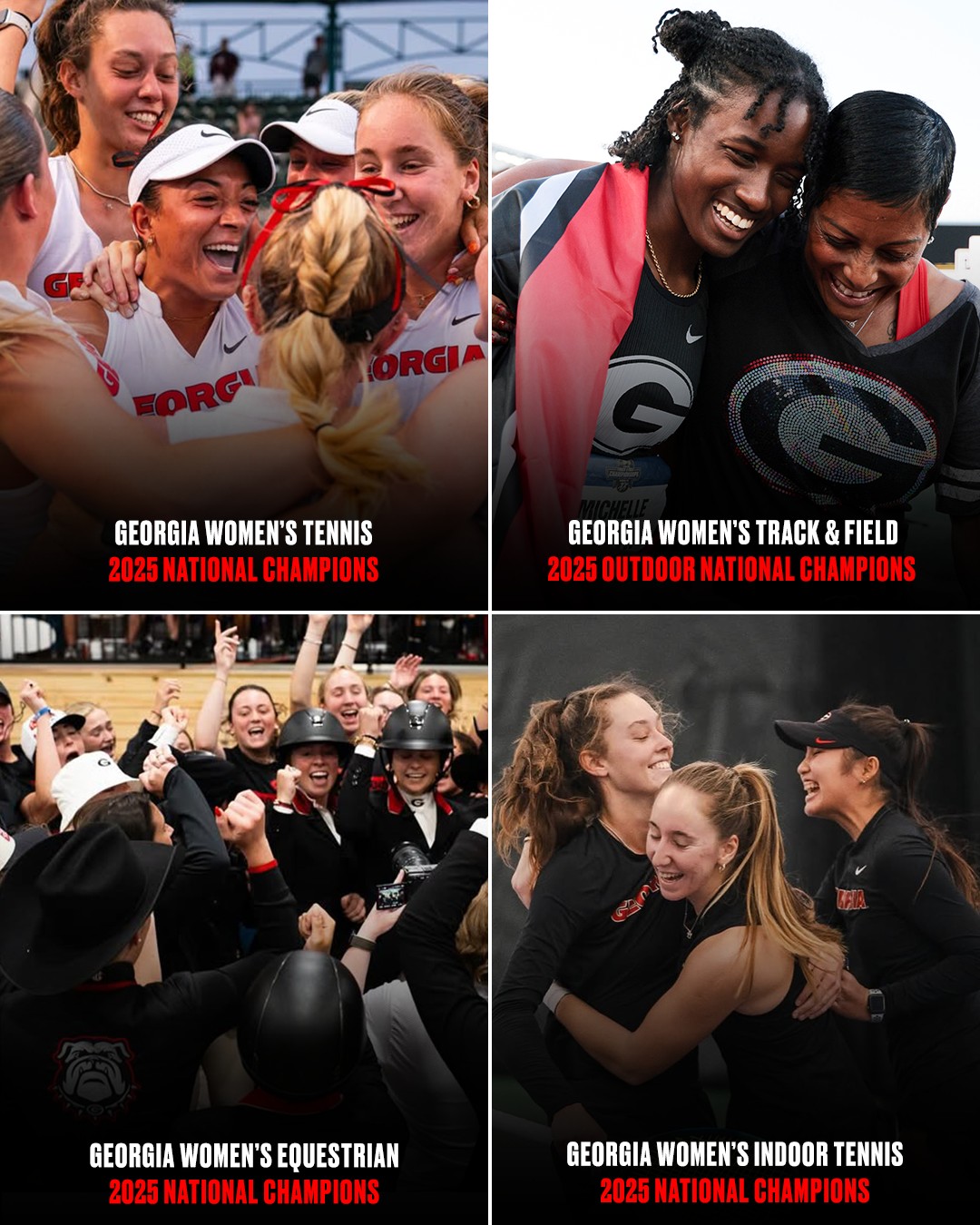 SEC - WHAT A YEAR FOR GEORGIA WOMEN'S SPORTS 👏 Four nattys in four ...