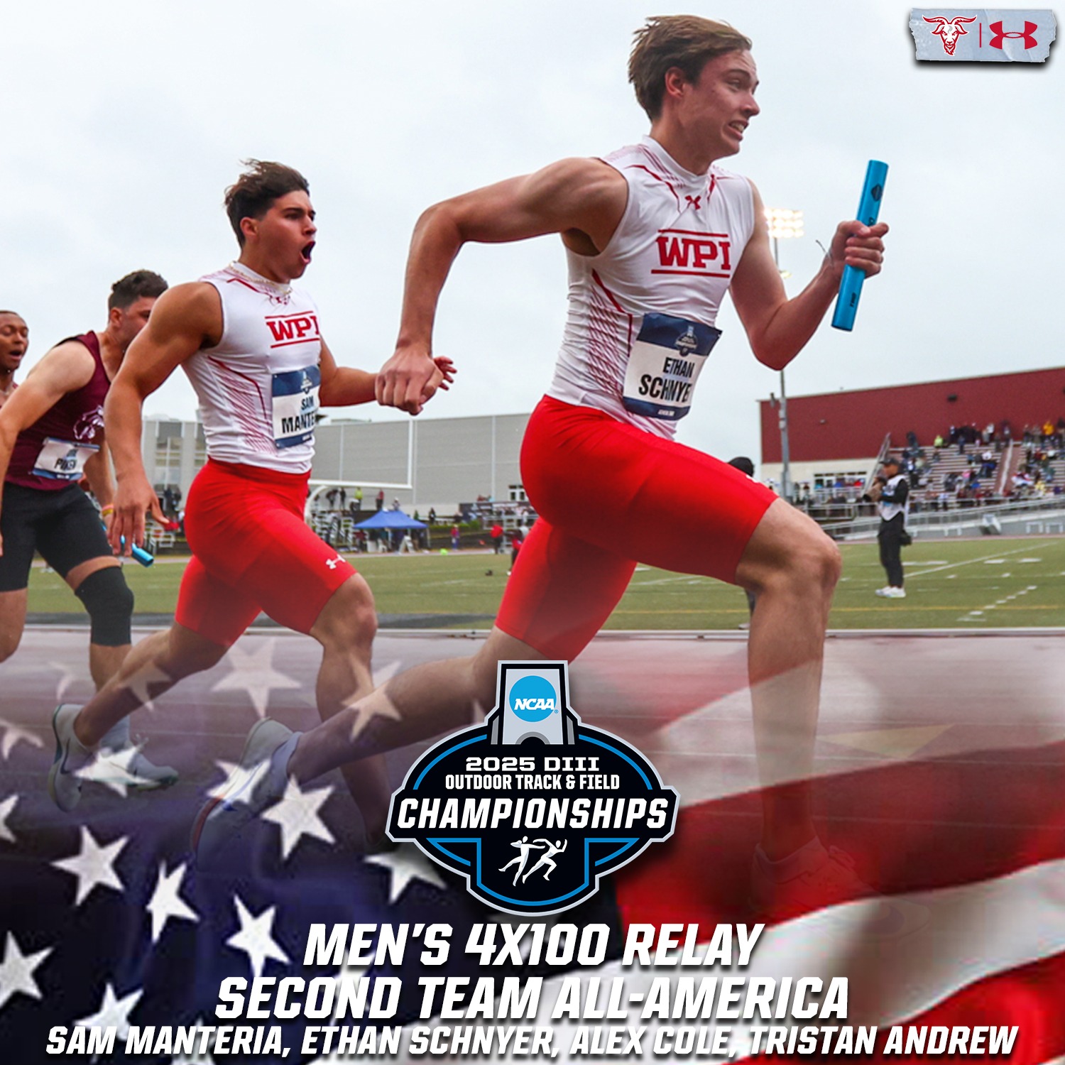 WPI - 🇺🇸𝓐𝓵𝓵-𝓐𝓶𝓮𝓻𝓲𝓬𝓪🇺🇸 WPI Track & Field's Men's 4x100 relay puts up a ...