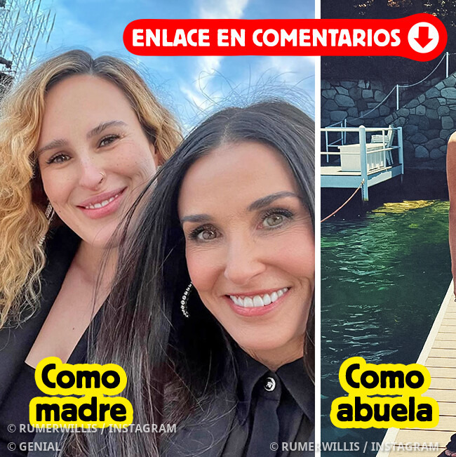 Genial - Demi Moore, de 62 años, comparte con su nieta, luciendo ...