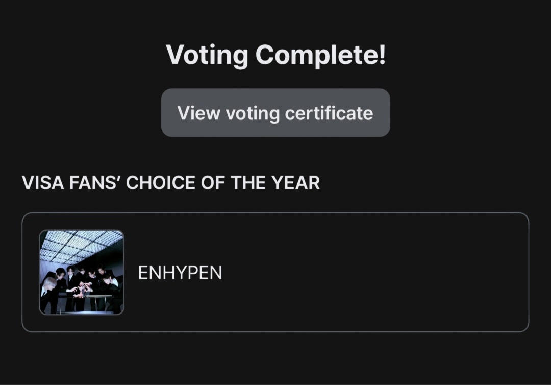 Live voting has started! Let's go... - Enhypen Updates PH | Facebook