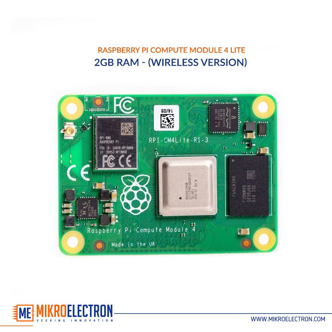 Mikroelectron - Raspberry Pi Compute Module 4 Lite (Wireless Version ...