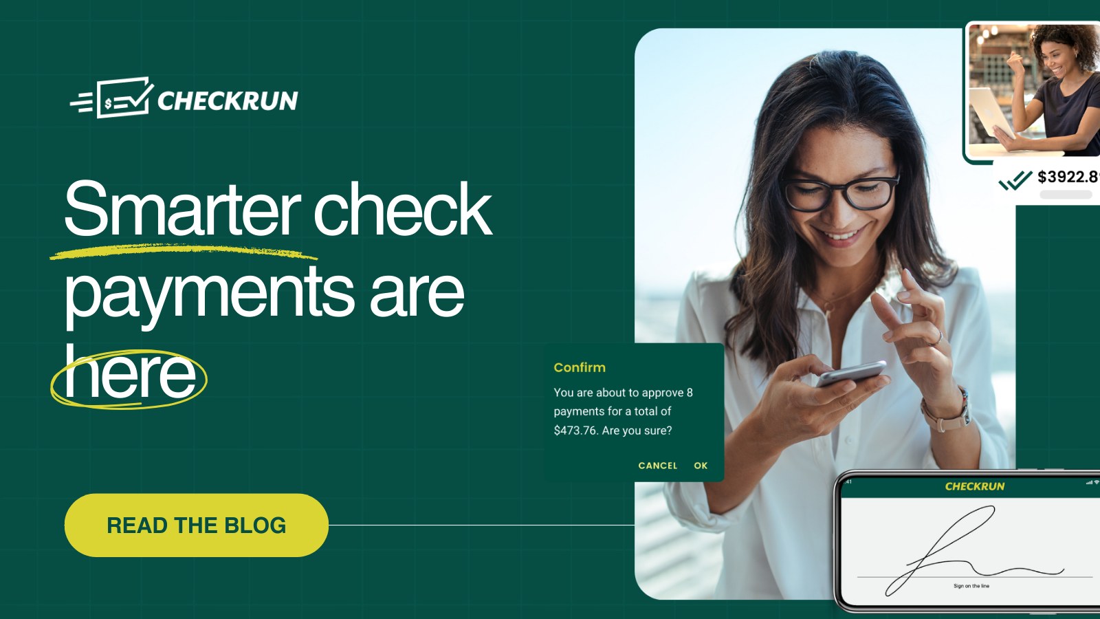 Checkrun - Still walking checks around the office for check signatures ...