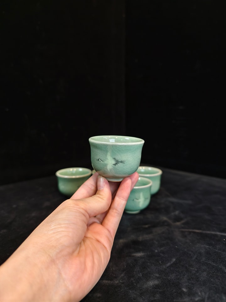 小茶杯[高丽青瓷] 杯高4.3cm x 杯口5.4cm [套/五件入] RM80