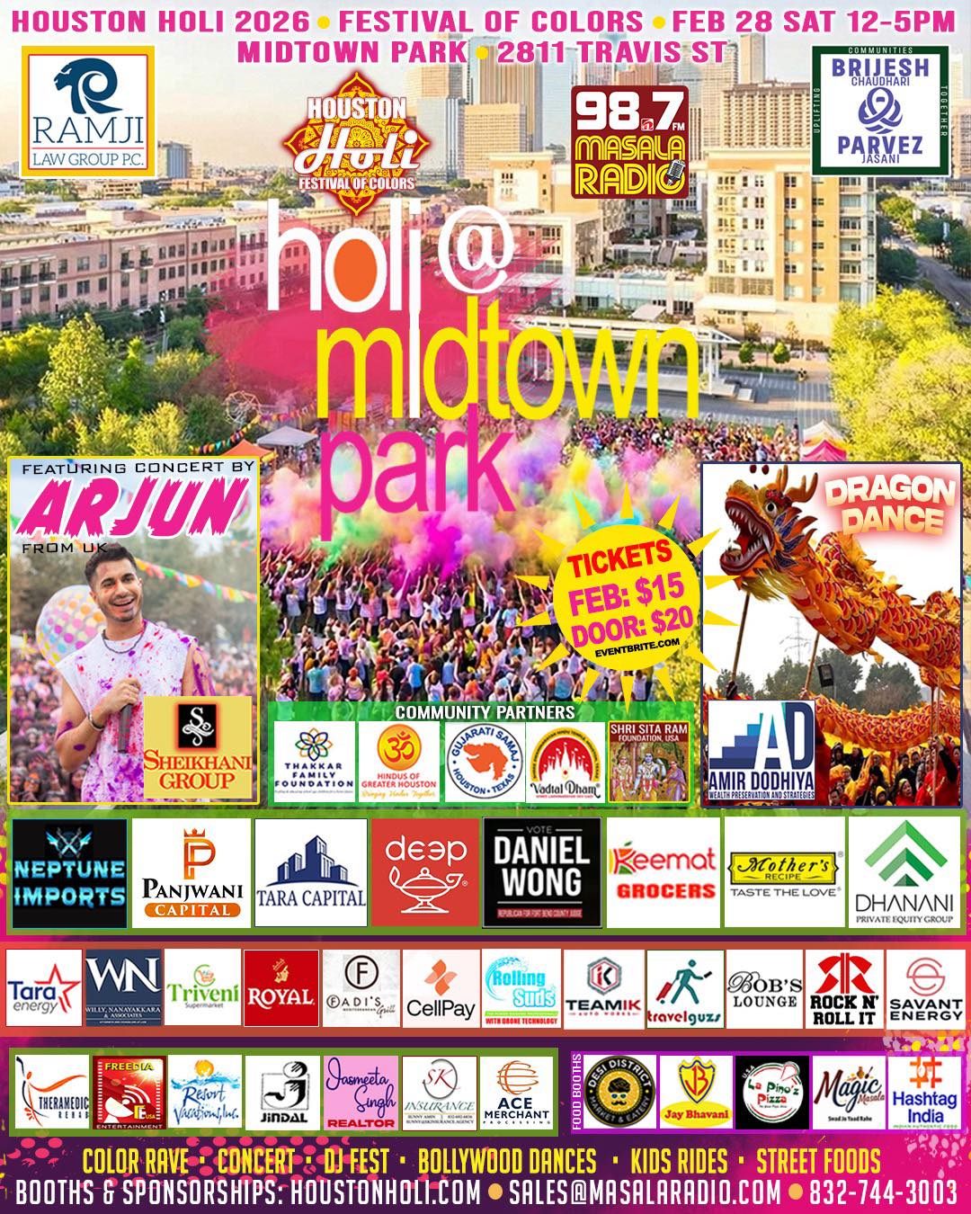 Houston - Get ready to celebrate Houston Holi 2026 with a massive color ...