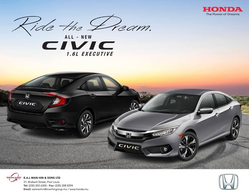 The incredibly stylish and classy, Honda Civic 1.6L Executive CVT