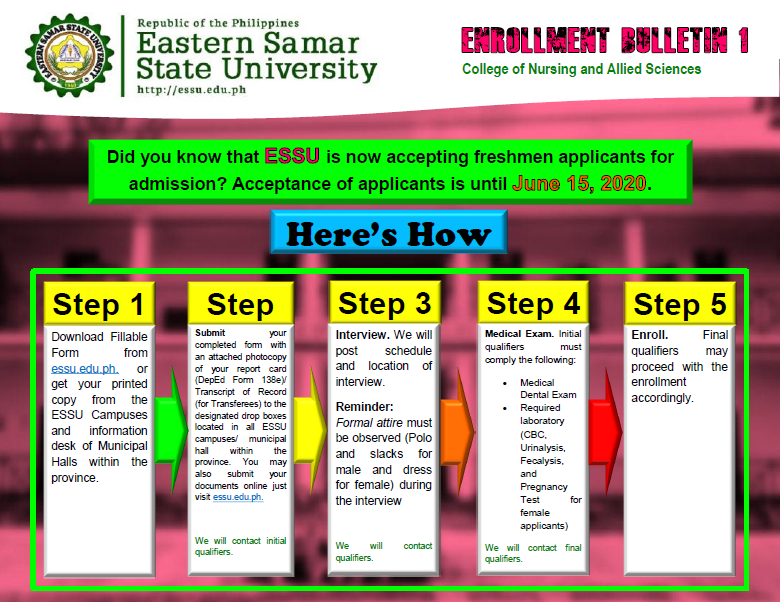 ESSU... - College of Nursing and Allied Sciences - ESSU Main | Facebook