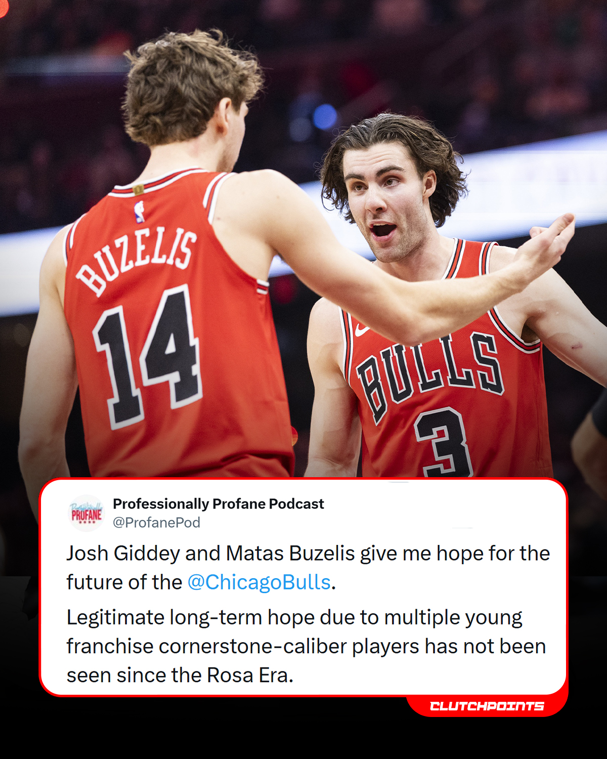 Bulls Nation - Josh Giddey and Matas Buzelis are starting... | Facebook
