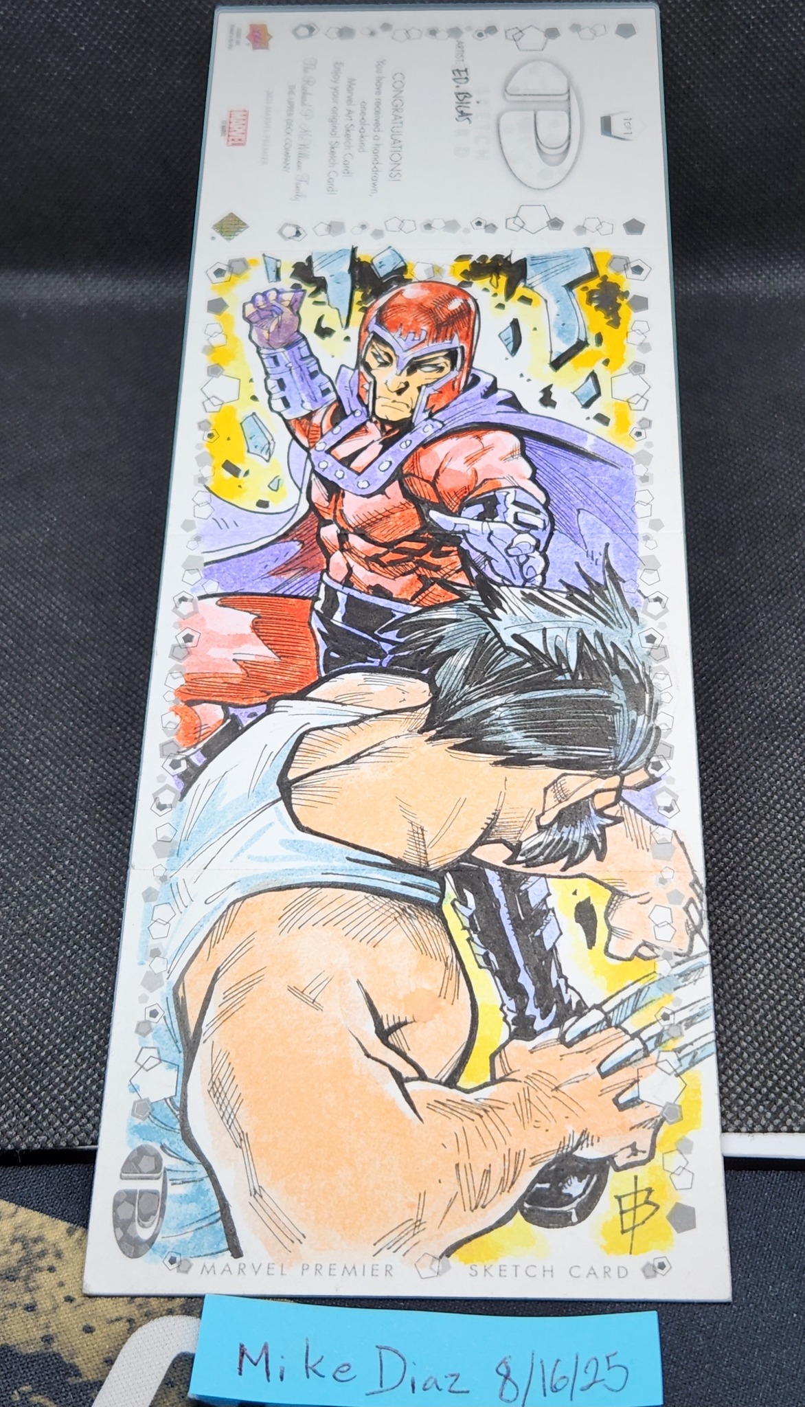 2017 Marvel Premier double panel sketch cards by Wayne Beeman