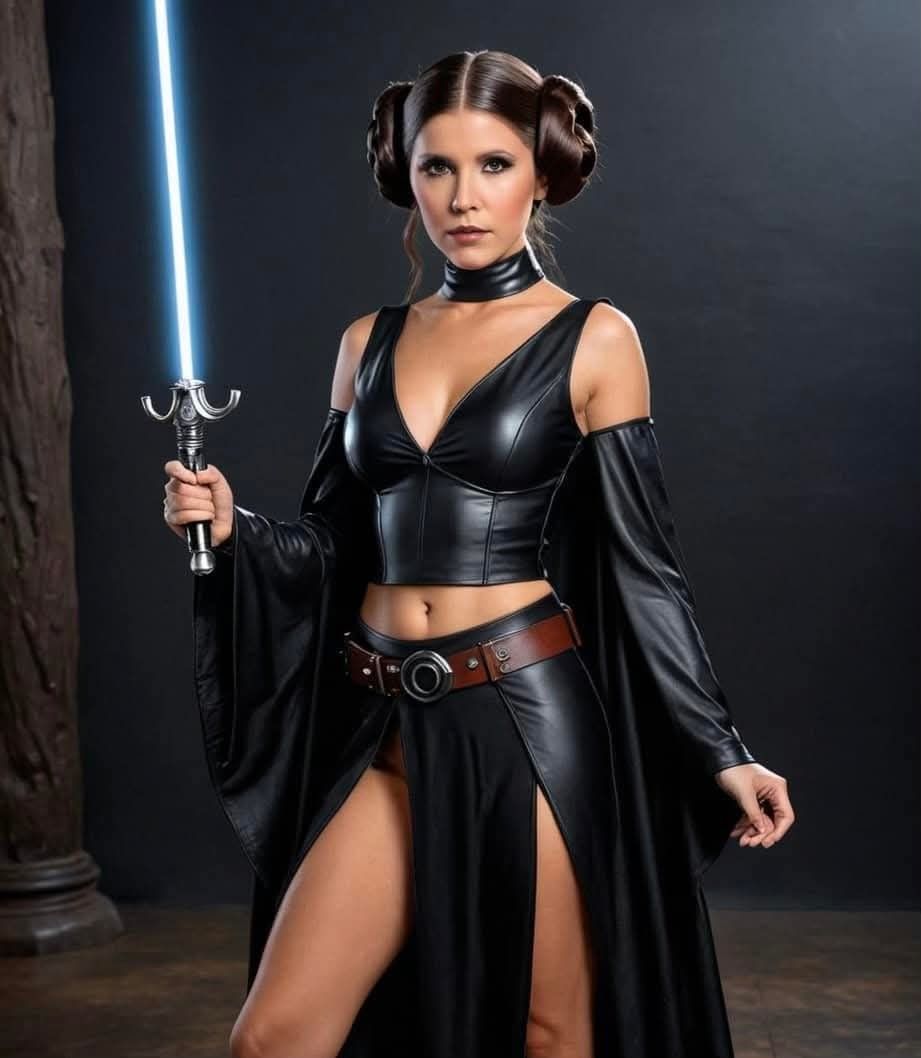 Princess Leia in black 🖤