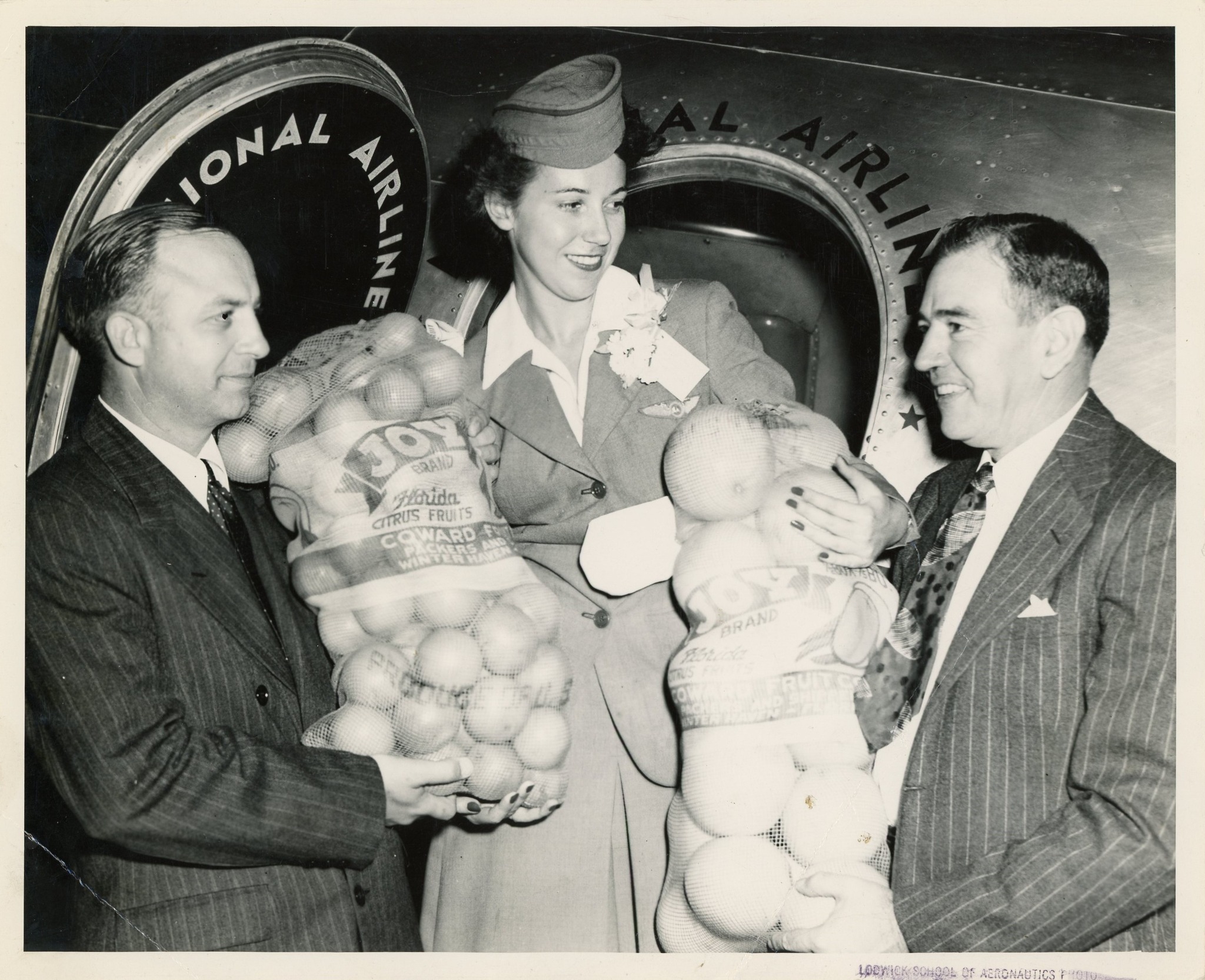 First flight of Joy Brand oranges and grapefruit from Lakeland to NYC