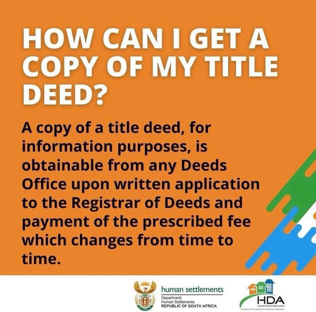 Gauteng - Do you need a copy of your title deed? It’s simple — request ...