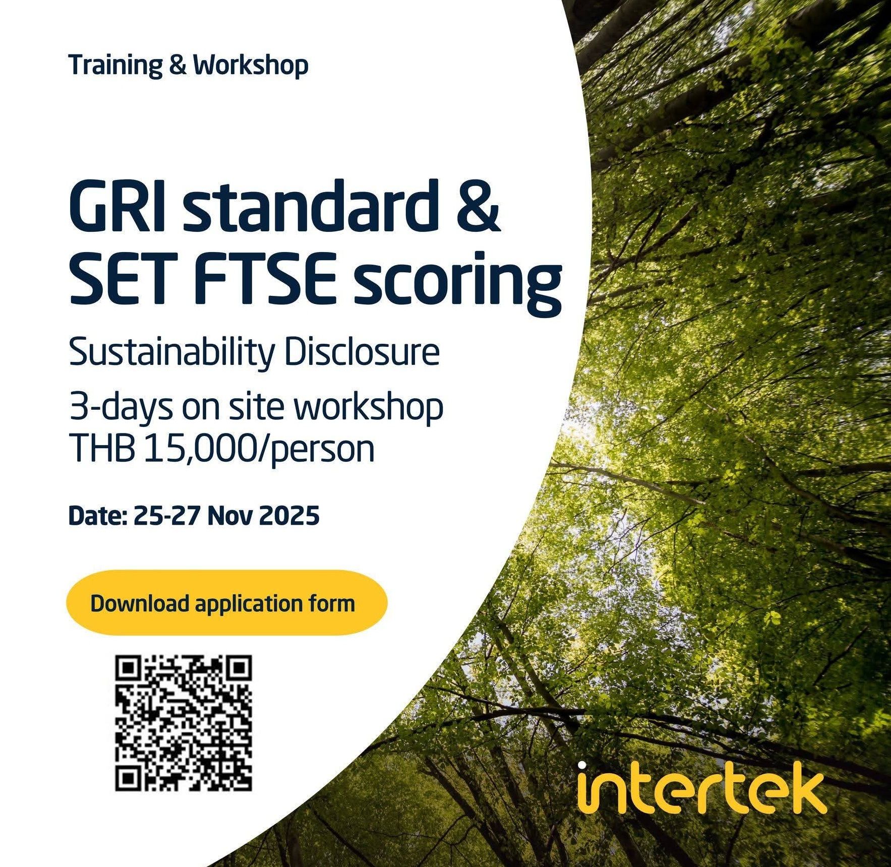 Intertek - 🎯 อบรมเชิงปฏิบัติการ GRI STANDARD & SET FTSE SCORING การ ...