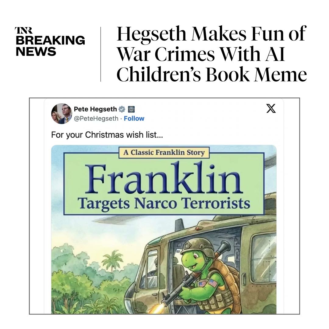 The New - Sec. Hegseth’s post—another installment in the GOP’s AI image ...
