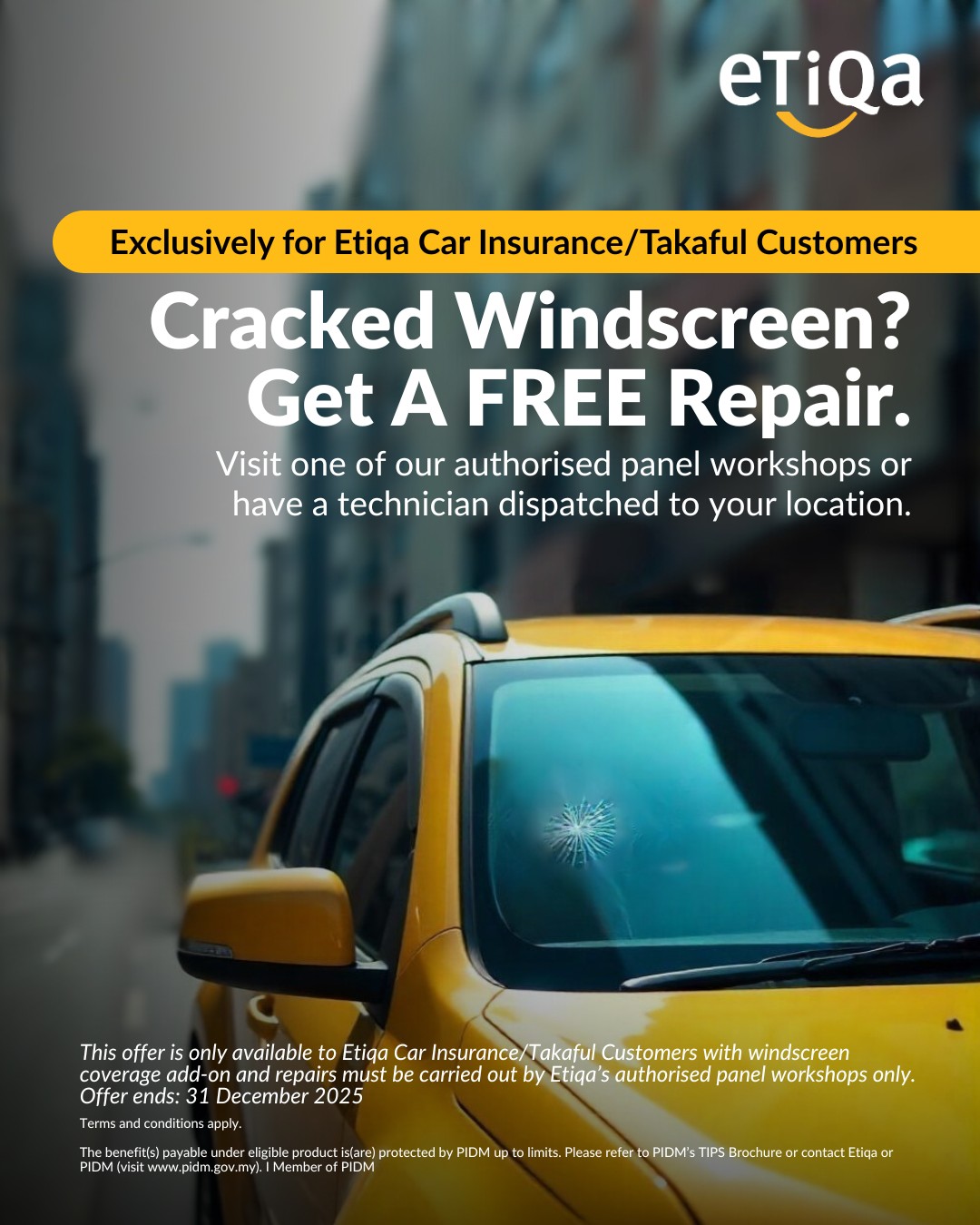 Etiqa - We’ve made windscreen repair Fast & Easy, and now FREE for all ...