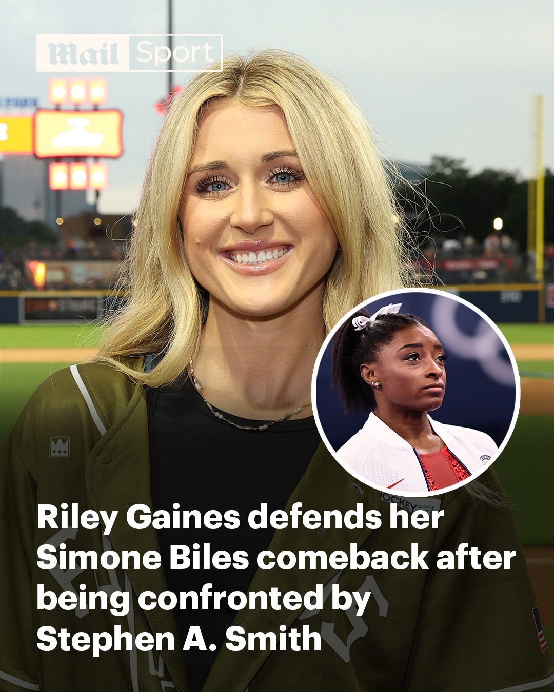 Simone Biles’ apology to Riley Gaines... - Daily Mail Sport | Facebook