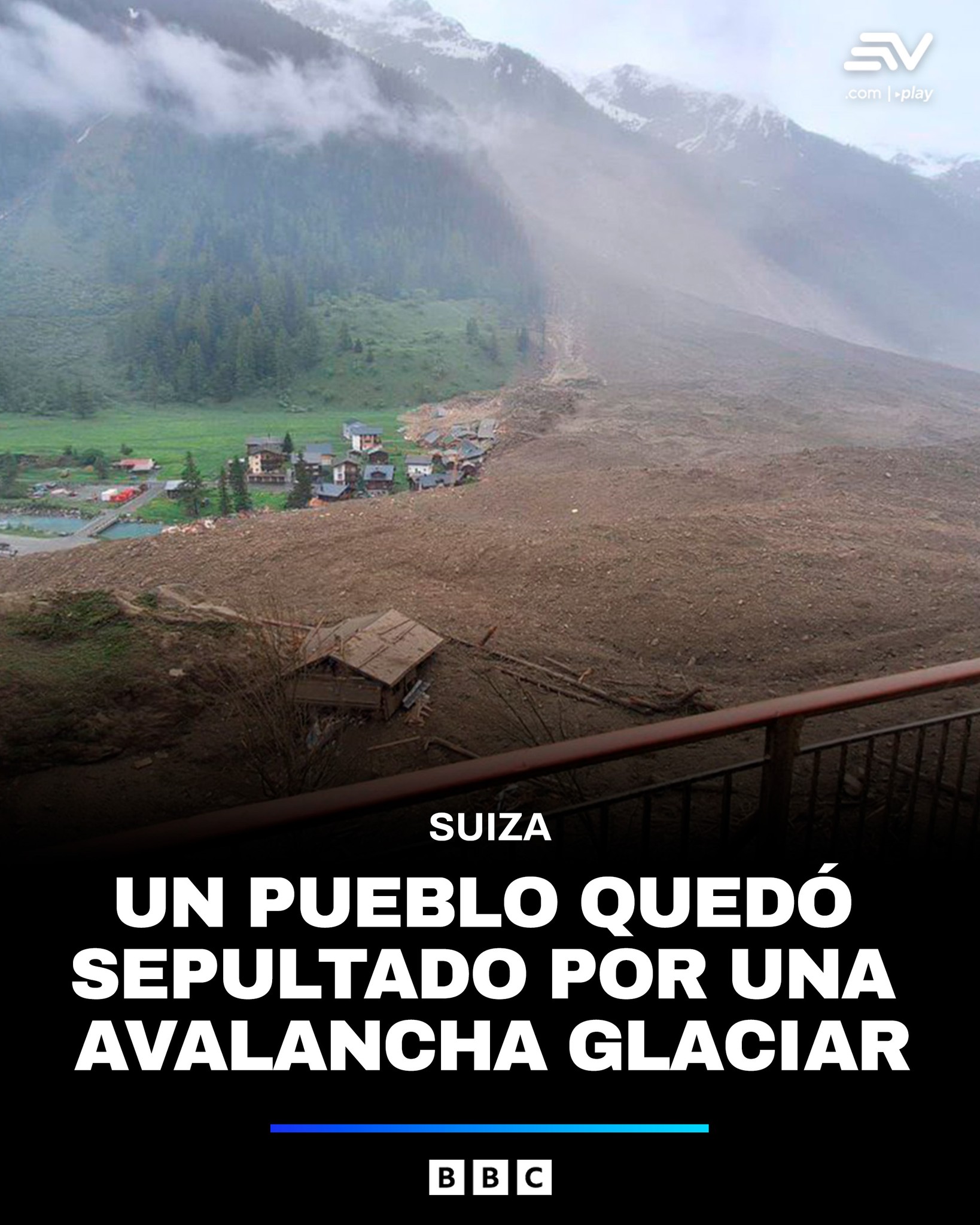 Ecuavisa - 🌍 Una avalancha sepultó un pueblo en Suiza tras... | Facebook