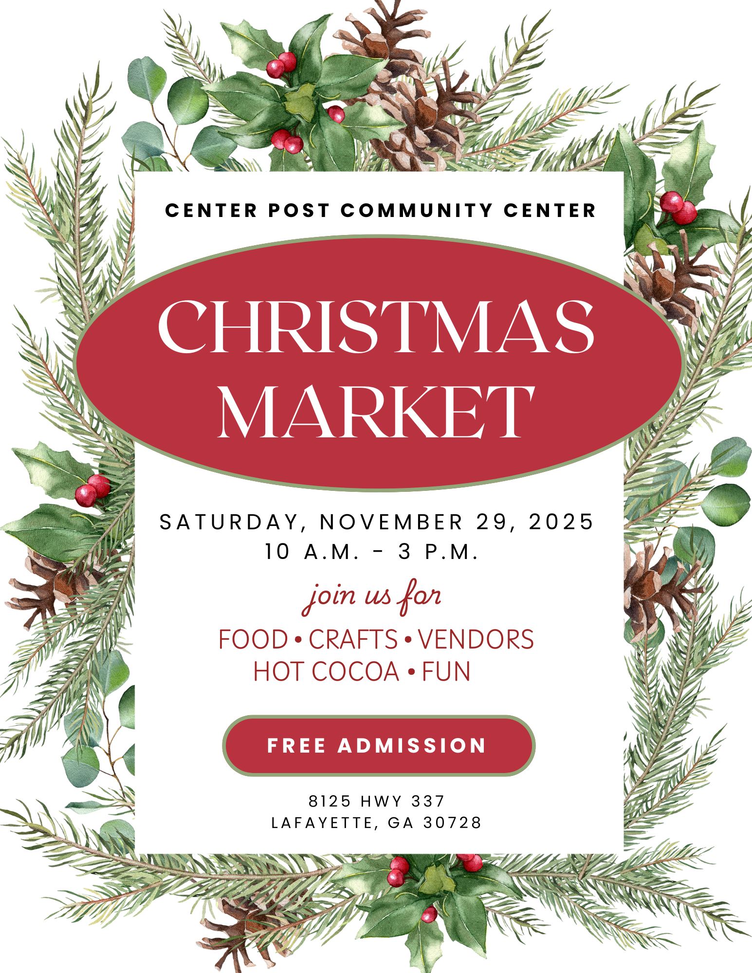 Center Post Community Center | LaFayette GA