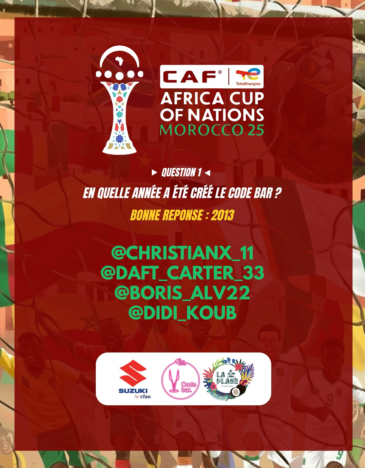 Code Bar Benin - Officiel | Cotonou