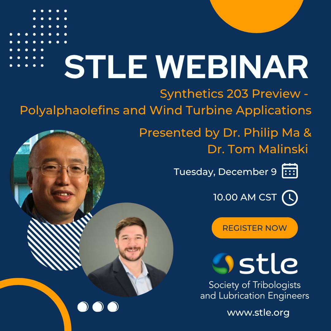 Society of Tribologists and Lubrication Engineers - STLE | Facebook