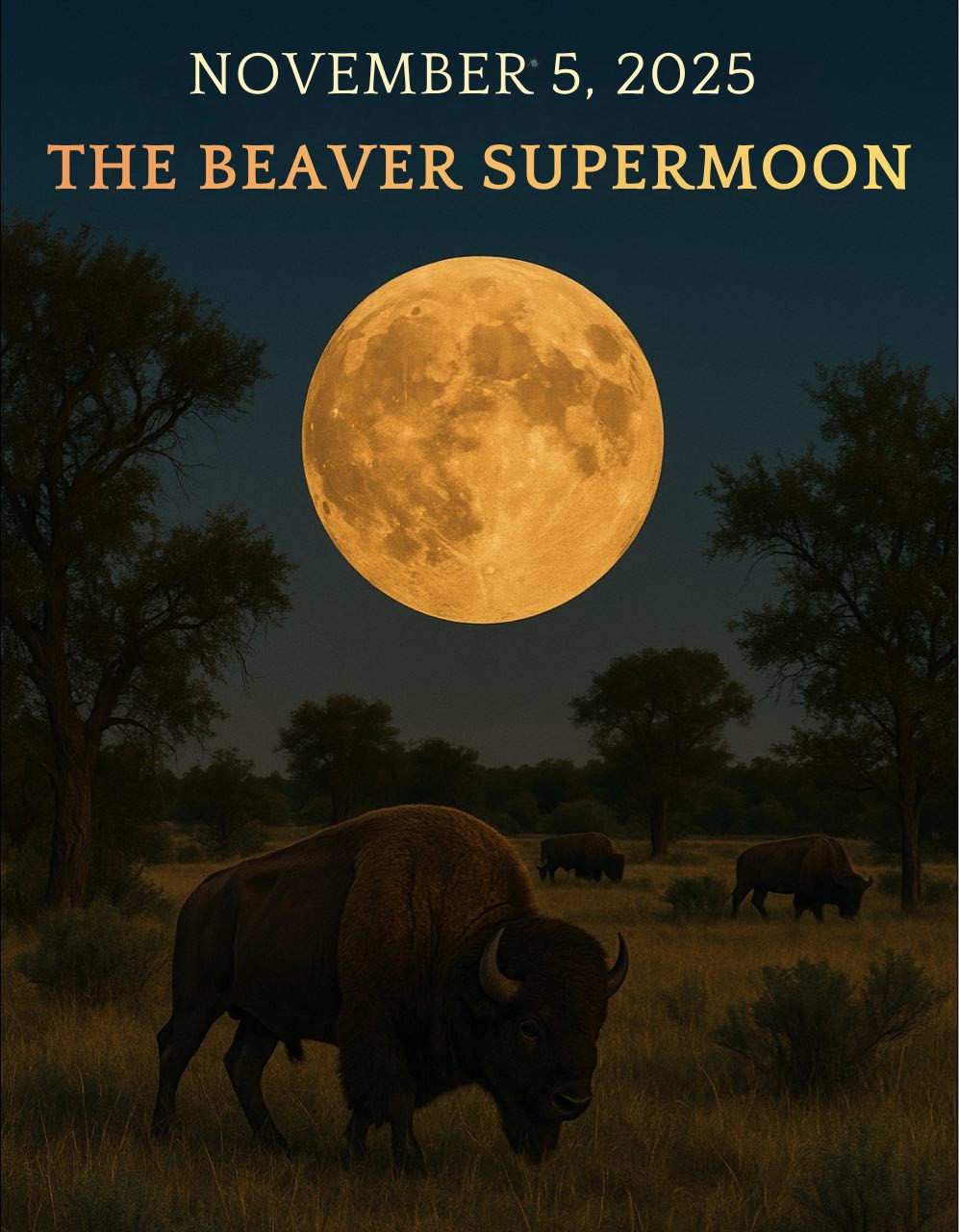 The Beautiful - 🌕 The Beaver Supermoon — November 5, 2025 The Brightest ...
