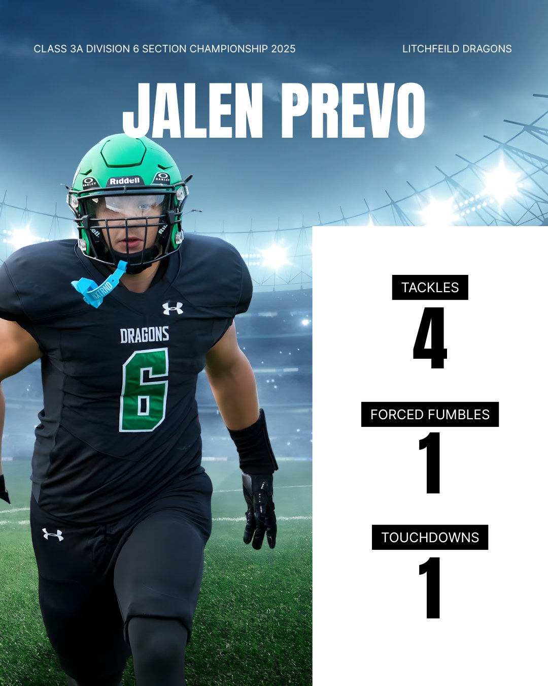 Jalen Prevo had a monster... - Litchfield Dragons Activities | Facebook