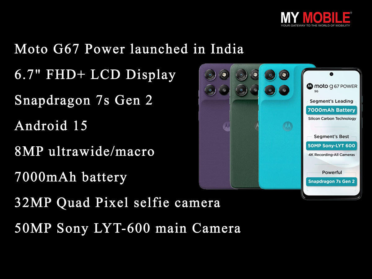 My - Moto G67 Power launched in India with Snapdragon 7s Gen 2, 120Hz ...