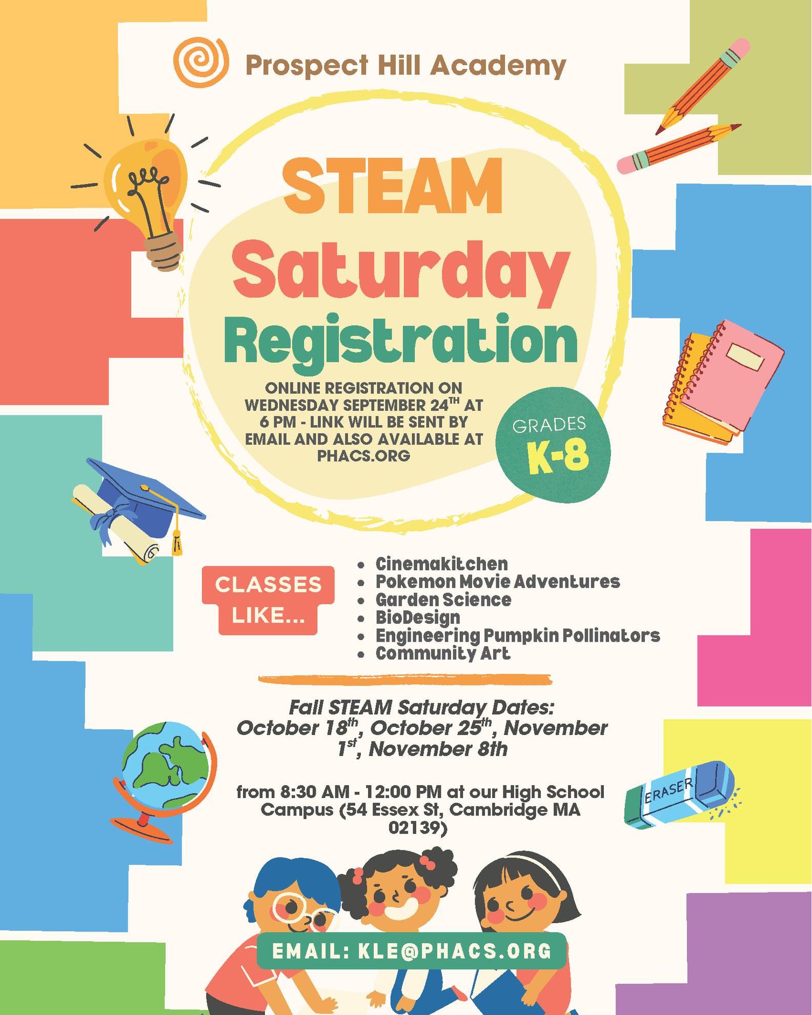 Prospect - STEAM Saturday online registration for the Fall 2025 session ...