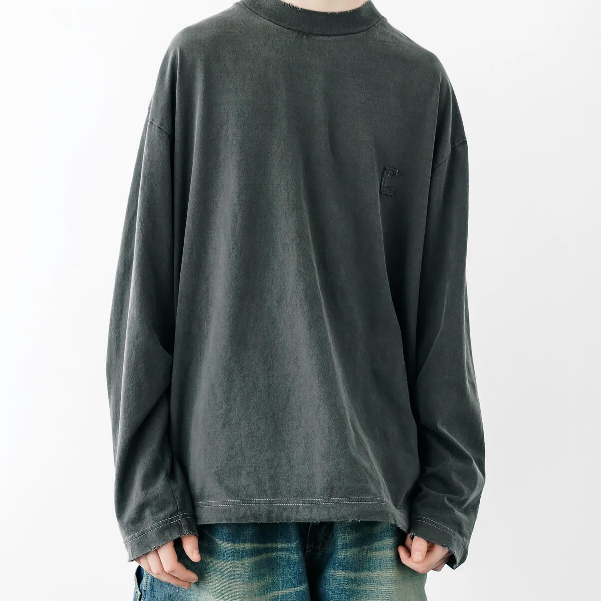 CLESSTE pigment dyed l/s t-shirt with 【公式通販】