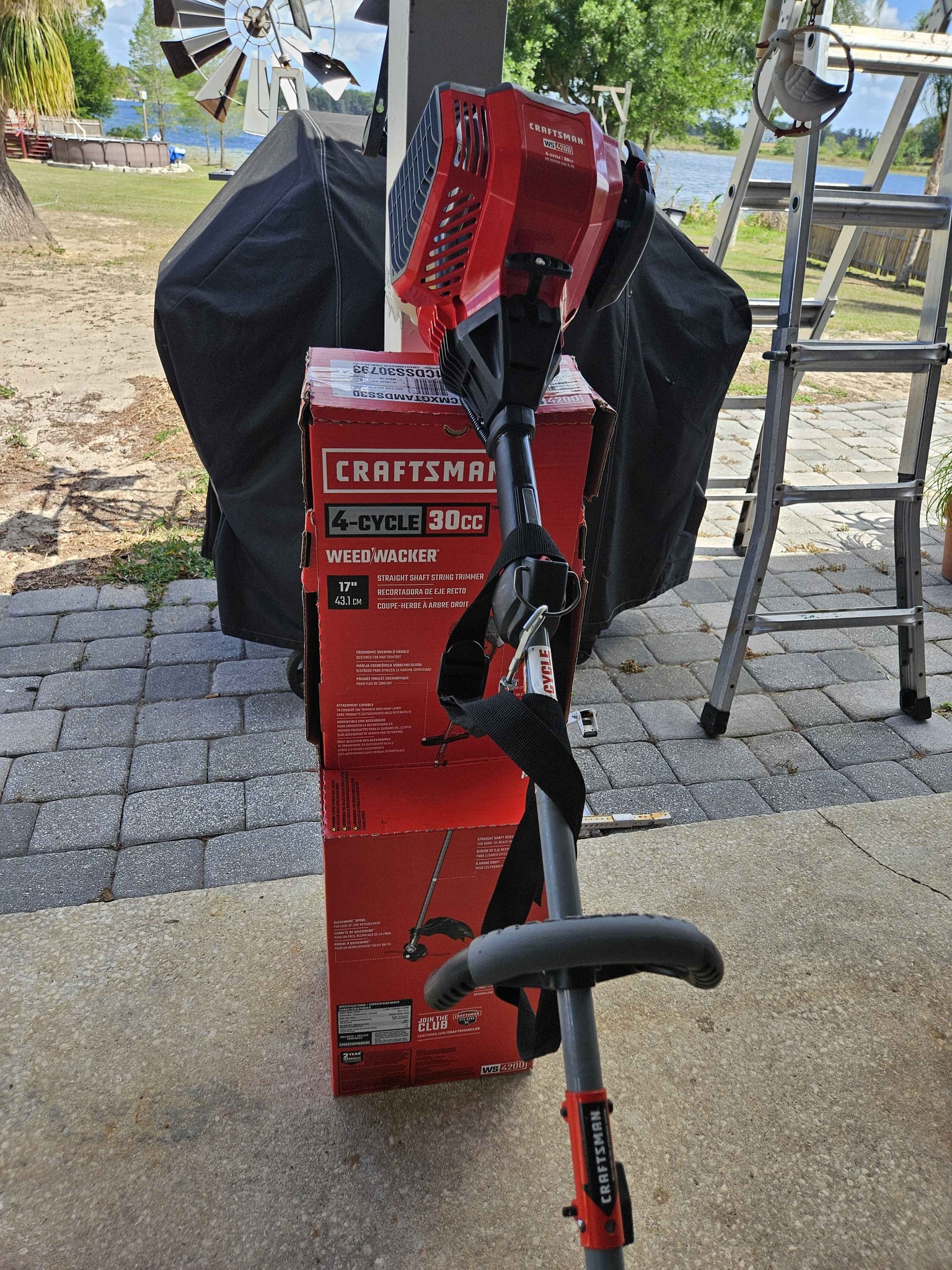 CRAFTSMAN WS4200 30-cc 4-cycle 17-in Straight Shaft Attachment Capable ...