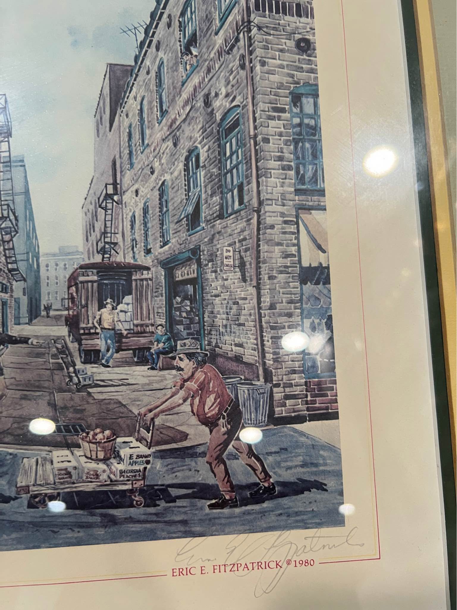 VINTAGE ERIC FITZPATRICK PRINT / 