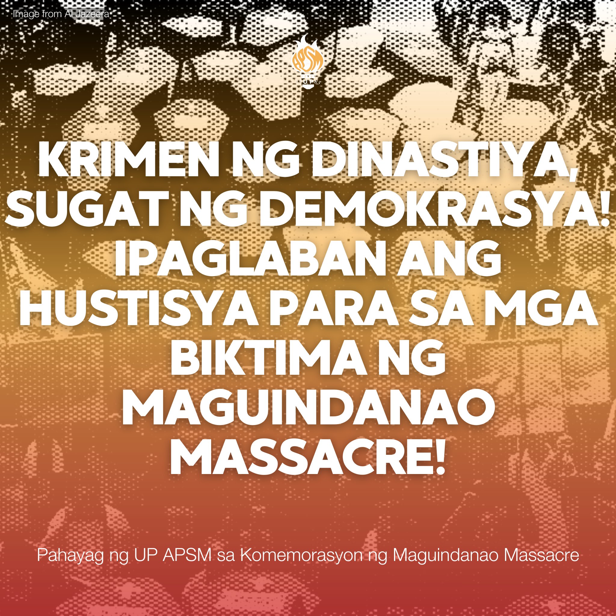 UP - KRIMEN NG DINASTIYA, SUGAT NG DEMOKRASYA! IPAGLABAN ANG HUSTISYA ...