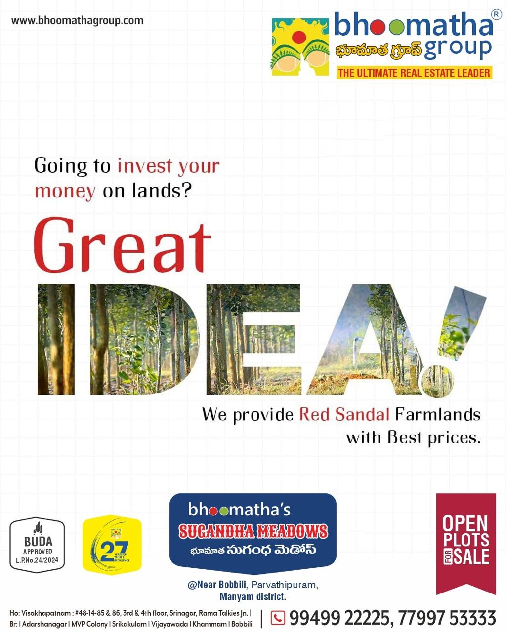 Bhoomatha Group - 💡 Going to invest your money on lands?... | Facebook