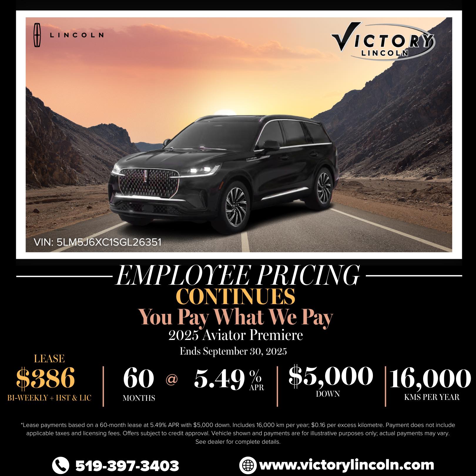 Victory Lincoln - 🚨 EMPLOYEE PRICING CONTINUES! 🚨 You pay... | Facebook