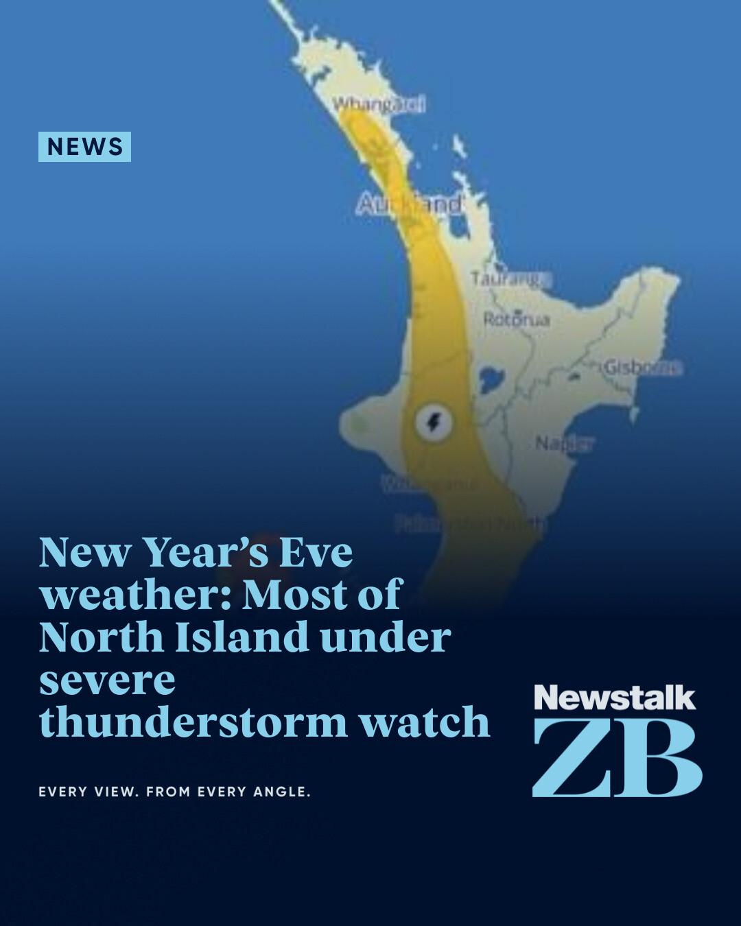 Newstalk ZB - Thunderstorms are forecast to disrupt many... | Facebook