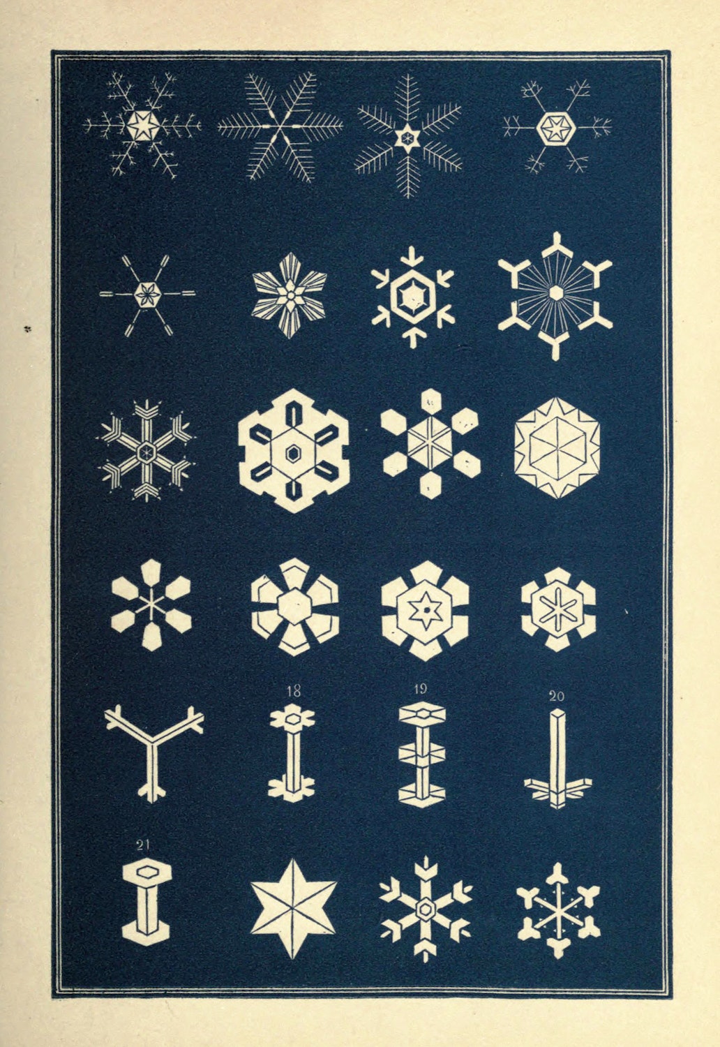 The Public - Illustrations of snow crystals as 