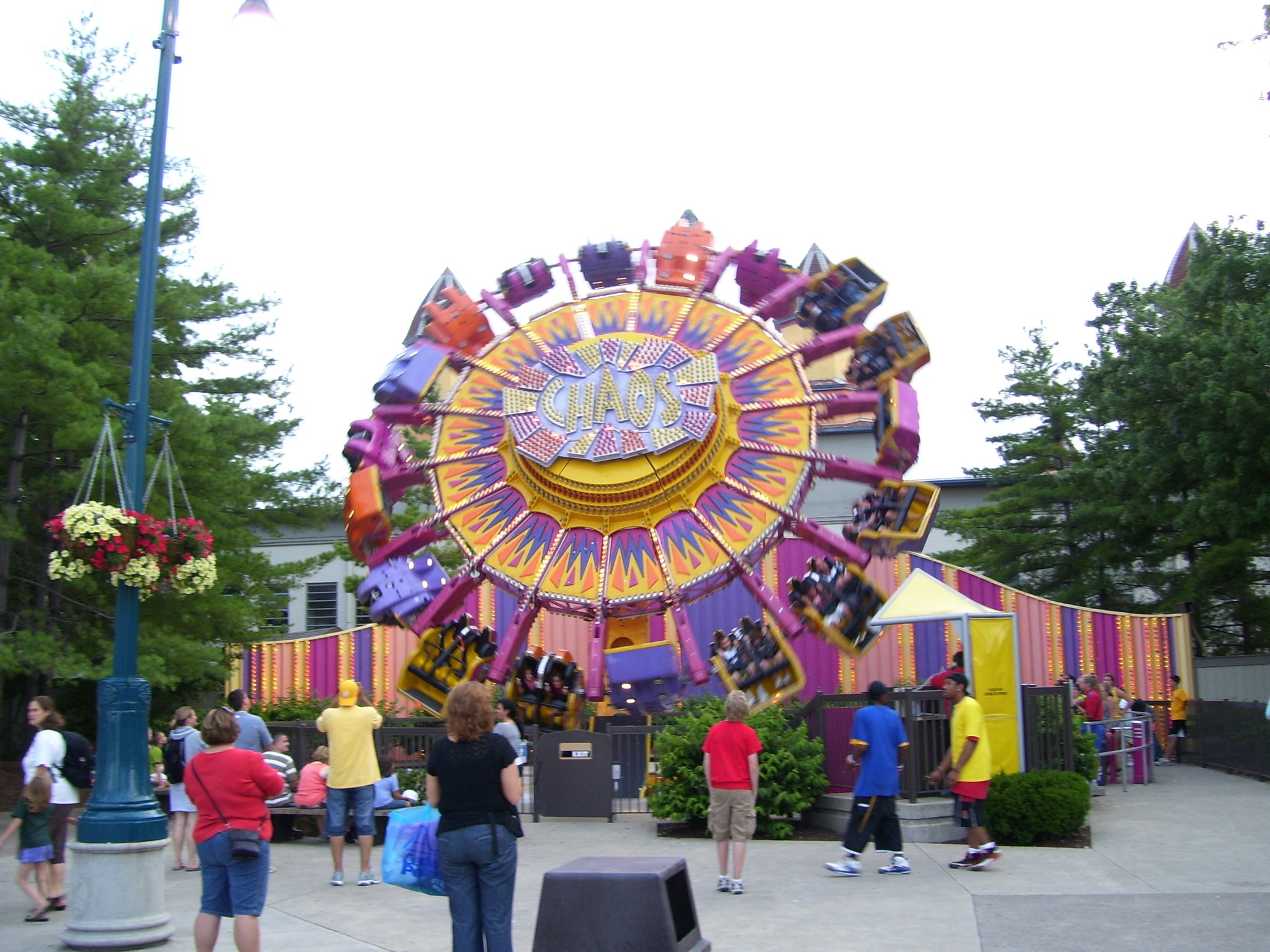 Chaos opened at Cedar Point in 1997. The ride was originally