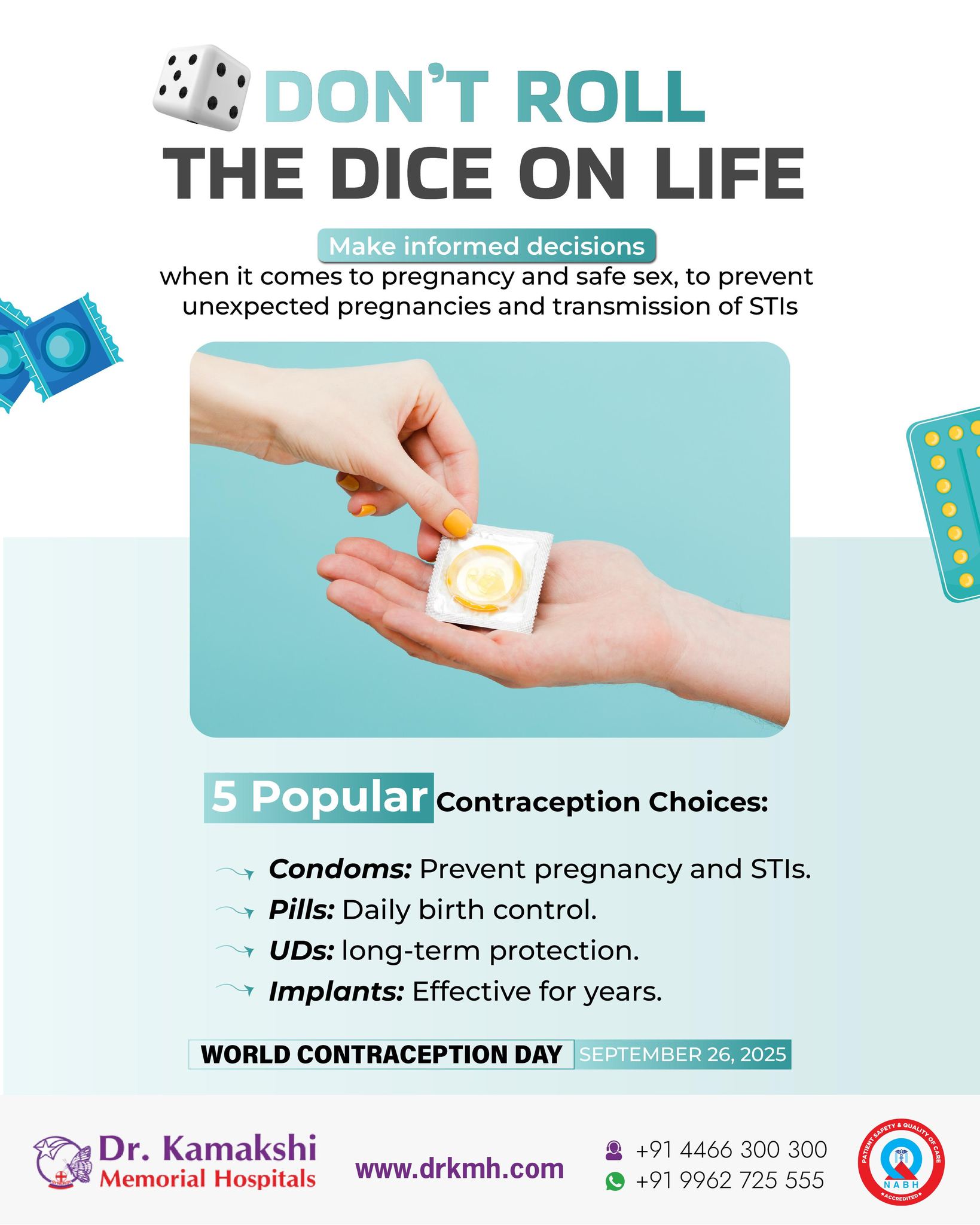 Dr - Contraception empowers people to plan families and protect health ...