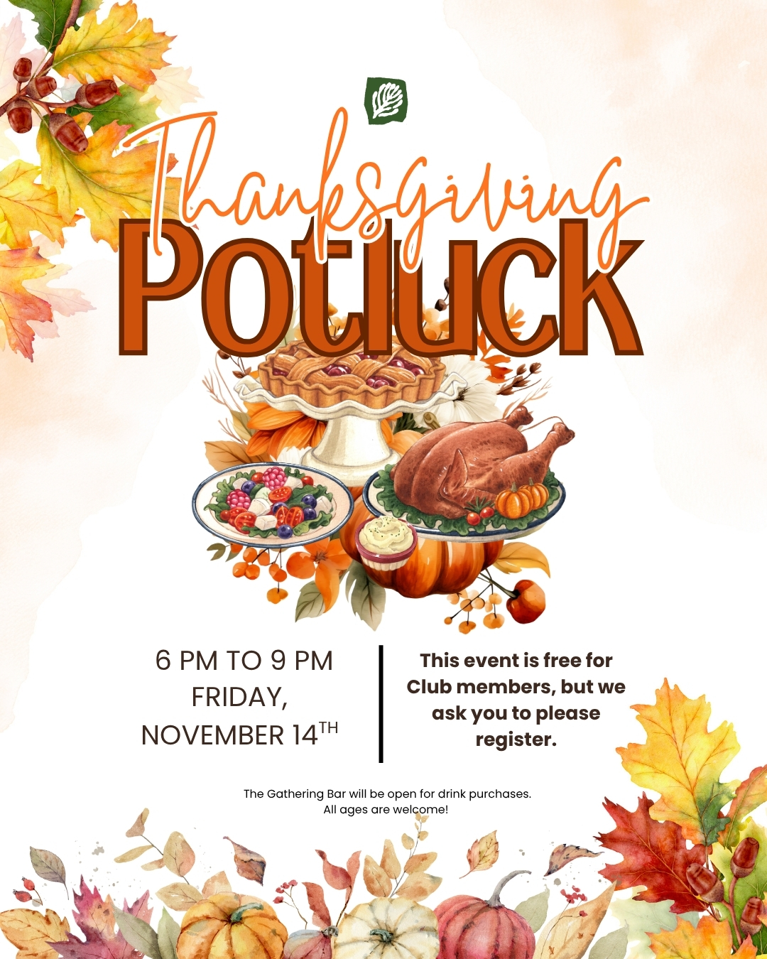 Somersett - 🦃 Thanksgiving Potluck Celebration! 🧡 Let’s come together ...