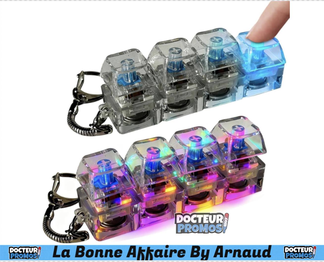 Jouet Anti-Stress pour Clavier, Porte-clés À 9 Touches, Mini Clavier Portable Anti-Stress pour Adultes Enfants - Jeux - Jouets